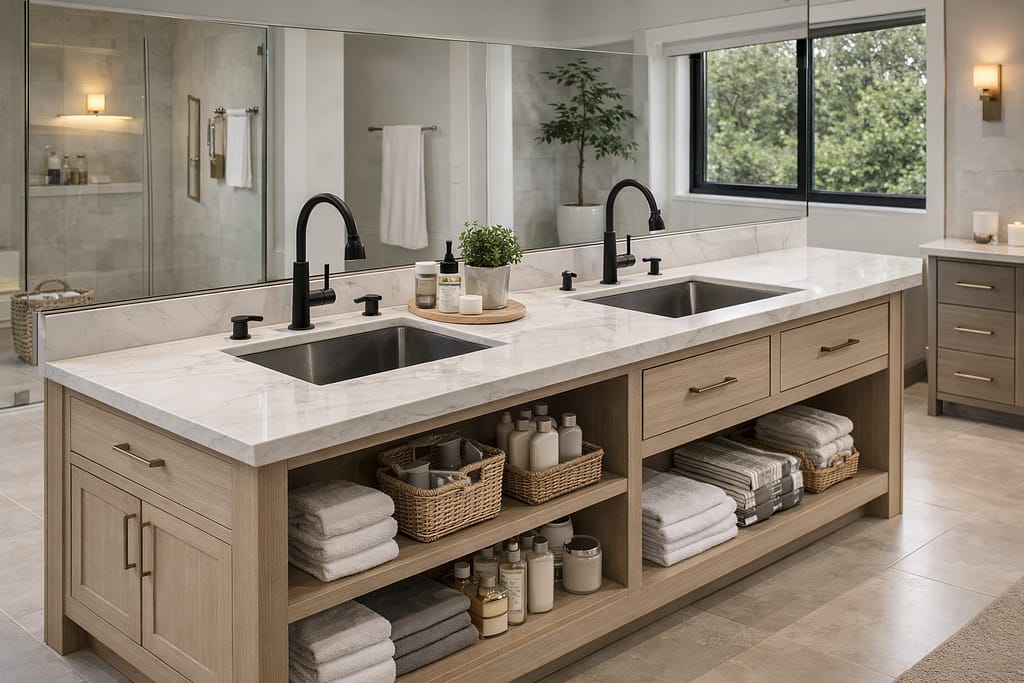 Dual-Purpose Sink bathroom Island