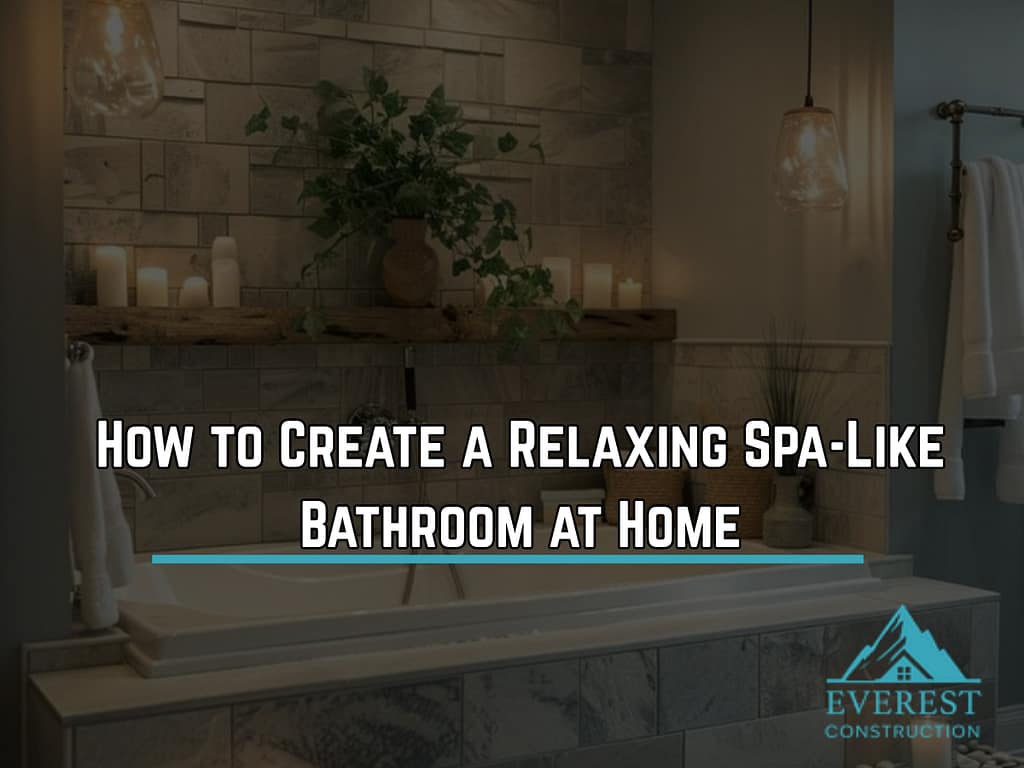 Spa like bathroom design