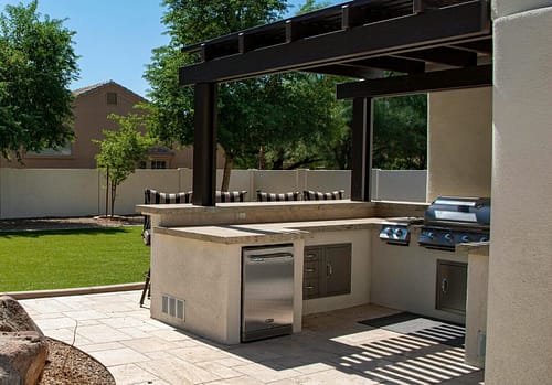 outdoor kitchen